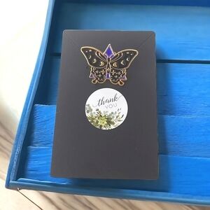 Lunar Themed Moth Brooch Pin